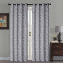 1 of 7:Jenner Jacquard Leaf Vines Grommet Window Panel, 54x84 Inches 