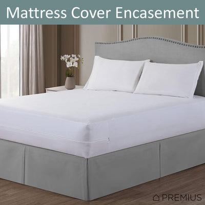 21 of 24:Microfiber Hypoallergenic Waterproof Mattress Cover Protector Encasement, 16 Inches Deep 