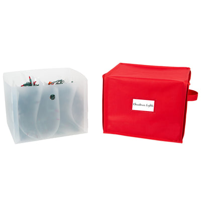 2 of 4:Simplify Stackable Christmas Tree Light Organizer Box 