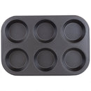 5 of 12:Home Basics Non-Stick 6 Cup Muffin Pan 