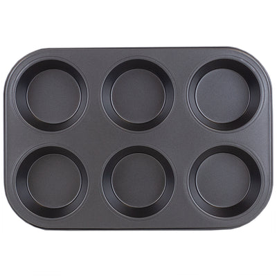 5 of 12:Home Basics Non-Stick 6 Cup Muffin Pan 