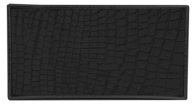 1 of 3:Home Basics Crocodile Plastic Vanity Tray, Black 