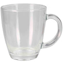 2 of 3:Home Basics Tapered Glass Mug with Thick Handle, Clear 