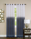 1 of 2:Rideau de fenêtre Essence - 52 x 63 - Bleu 