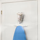 3 of 3:Support mural en vinyle pour fer et planche à repasser Home Basics, blanc 