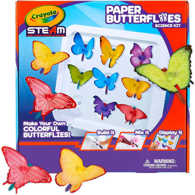 1 of 4:Crayola 60 Piece Paper Butterfly Science Kit, STEAM Toy, Ages 7+ 