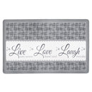 1 of 4:Achim Live Love Laugh Decorative Anti-Fatigue Mat, Grey, 18x30 Inches 