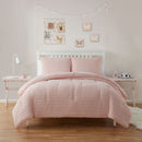 1 of 4:Parure de lit Tahari pour enfants, couette et taies d'oreiller, poids moyen, en seersucker 
