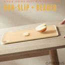4 of 8:PREMIUS Reversible Non-Slip Cutting Board with Grater, Orange-Cream, Medium, 9.44x14.3 Inches 