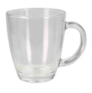 1 of 3:Home Basics Tapered Glass Mug with Thick Handle, Clear 