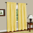 1 of 4:Panel de cortina para ventana con cuadros Buffalo - 42x63 - Amarillo 