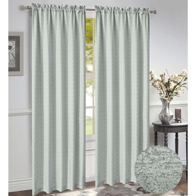 13 of 20:Norah Jacquard Rod Pocket Window Panel and Valance Treatments, All Sold Separately 