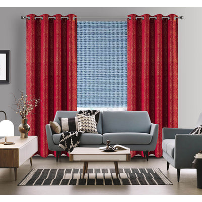 7 of 12:Mercer Printed Foil Room Darkening Grommet Window Panel, 54x84 Inches 