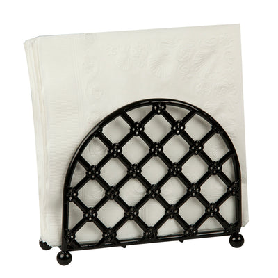 2 of 6:Porte-serviettes sur pied Home Basics Lattice Collection, noir 
