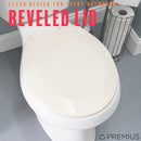 11 of 14:PREMIUS Beveled Plastic Toilet Seat, Standard Round, 17 Inches 