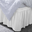 2 of 5:Home Details Wrap Around Bed Ruffle Twin/Full in White 