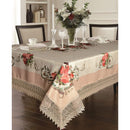 10 of 12:Nappe décorative Ascott avec bordure en dentelle macramé 