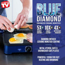 2 of 4:Blue Diamond Sizzle Deluxe Electric Griddle and Grill Pan Plates 