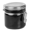 2 of 4:Boîte Home Basics de 750 ml avec couvercle en acier inoxydable, noire 