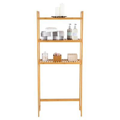 2 of 4:Neu Home Over the Toilet Bamboo Space Saver Shelf 