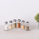 4 of 5:Home Basics Glass & Chrome Spice Rack 