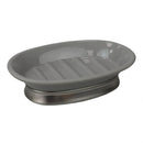 1 of 3:Home Basics Rubberized Plastic Countertop  Pedestal Soap Dish with  Non-Skid Metal Base 