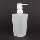 3 of 5:Home Basics Plástico recubierto de goma esmerilado, 10 oz. Dispensador de jabón de manos con bomba de plástico 