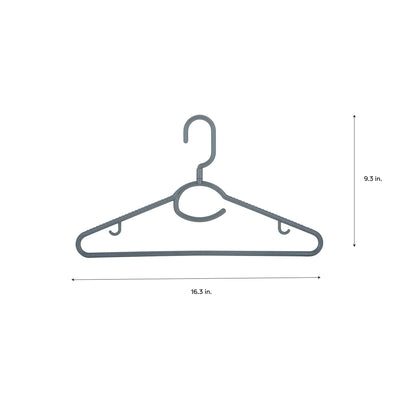 3 of 4:Woolite Swivel Neck Hangers 5 Pack in Grey 
