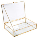 2 of 4:Home Details Vintage Glass Keepsake Box in Gold 