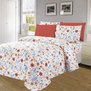 3 of 4:Premium Neutral 4 & 6 Piece Wrinkle-Free Sheet Set, Bloom Meadow 
