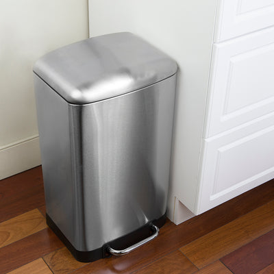 6 of 7:Home Basics 30 Liter Soft-Close Waste Bin 