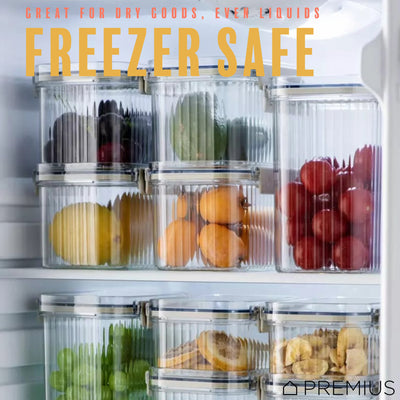 5 of 36:PREMIUS Plastic Food Storage Container, Rectangle, Clear-Natural 