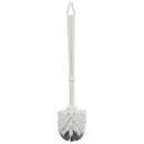 3 of 6:Home Basics Plastic Toilet Brush with Compact Holder, White 