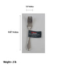 2 of 2:Home Basics Tenedor de cena de acero inoxidable de 4 piezas, plateado 