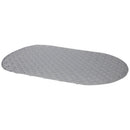 2 of 6:Home Basics Bayou - Alfombrilla de baño ovalada, transparente, 26,5 x 15 pulgadas 