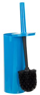 1 of 1:Home Basics Juego de escobilla de plástico para inodoro, color azul 