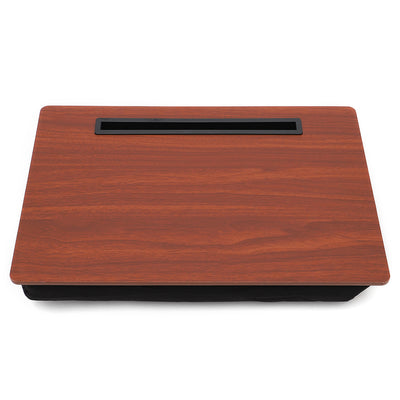 2 of 4:Home Basics Lap Desk with Cushioned Back, Cherry 