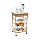 2 of 4:Carro de cocina con cesta y cajones de 3 niveles Neu Home 