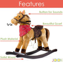 2 of 7:JOON Cowboy Rocking Horse Pony, Bronceado 