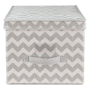 2 of 4:Home Basics Chevron Storage Box 