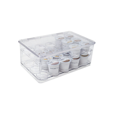 1 of 2:PREMIUS 2 Tier Coffee Compatible K-Cup Plastic Holder, Clear, Holds 29 Pods 