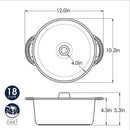 3 of 4:Nordic Ware Angel Food Cake Pan, 18 Cup Capacity, Graphite 