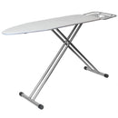 2 of 4:Tabla de planchar Sunbeam extra ancha con patas en T y soporte para plancha de metal incorporado, color plateado 