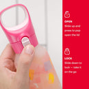 6 of 6:Bouteille d'eau en verre Pyrex à changement de couleur avec revêtement en silicone, couches épaisses, 500 ml 