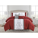 4 of 4:Shelby 5 Piece Luxurious Embroidered Comforter Set 