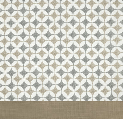 3 of 4:Rideau de fenêtre Callie à pattes - 52 x 63 - Taupe/Argent 