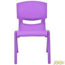 4 of 7:JOON sillas de aprendizaje apilables de plástico para niños, morado, 20.5 x 12.75 x 11 pulgadas, paquete de 2 (paquete de 2) 