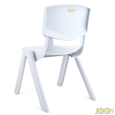 7 of 8:Chaises d'apprentissage empilables en plastique pour enfants JOON, bleu brumeux, 52,1 x 32,7 x 28 cm, lot de 2 (lot de 2) 