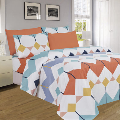 1 of 12:PREMIUS Premium Prism Pop 4 & 6 Piece Microfiber Printed Wrinkle-Free Sheet Set 