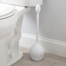 3 of 3:Bath Bliss Firm Grip Tulip Toilet Bowl Brush in White 